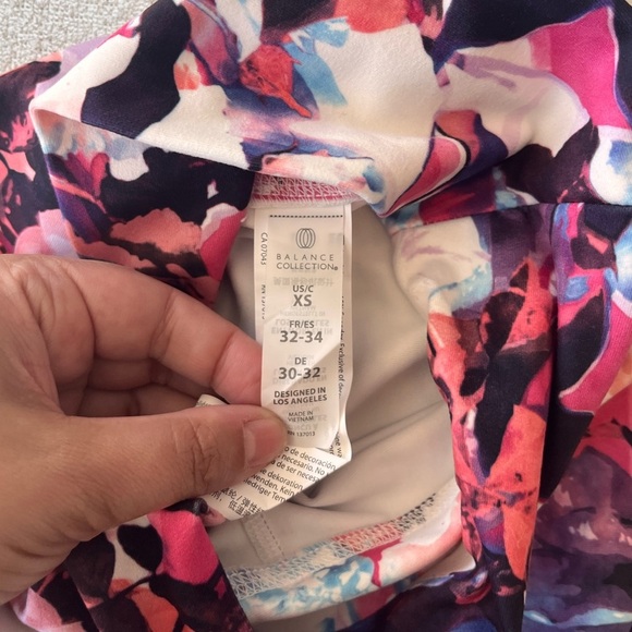 NWOT Balance Collection Floral Cropped Yoga Legging Pant XS - Picture 6 of 11
